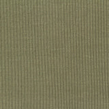 Olive Vertical-Chevron Rib Knit, Viscose