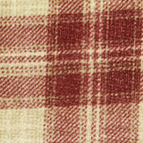 Red Plaid Chenille, Polyester