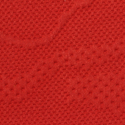 Jacquard Polyester Cotton Stretch Knit Fabric, 430 gsm, 165 cm — Red
