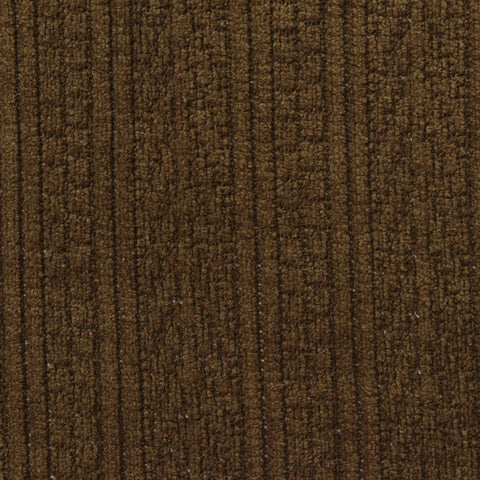Striped Polyester Stretch Chenille Fabric, 280 gsm, 160 cm — Brown