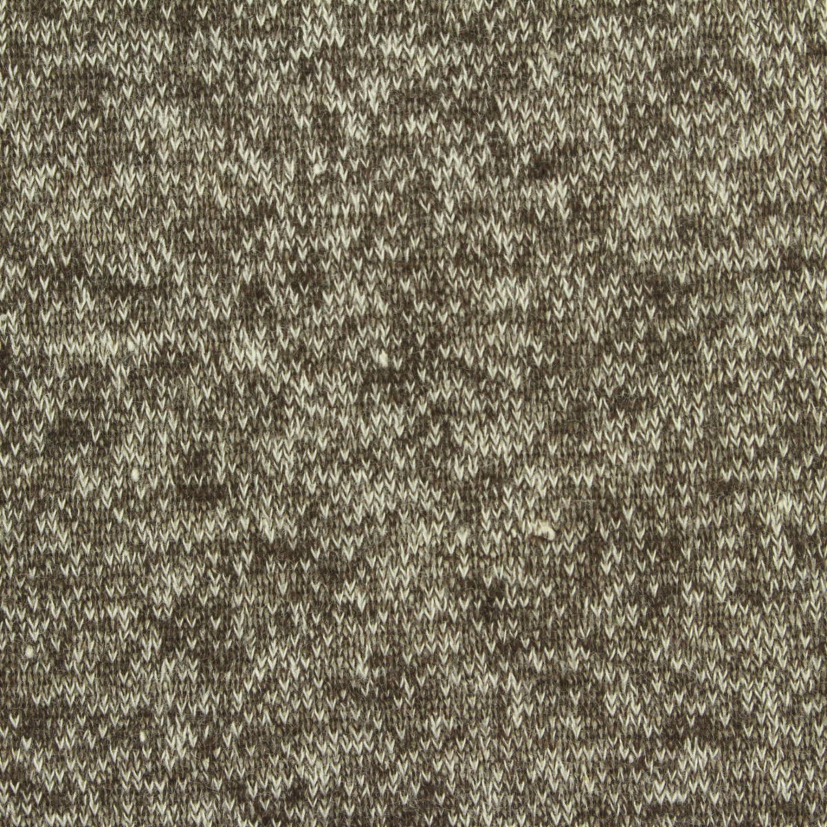 Dark Brown Marl French Terry, Cotton-Poly, 260 gsm