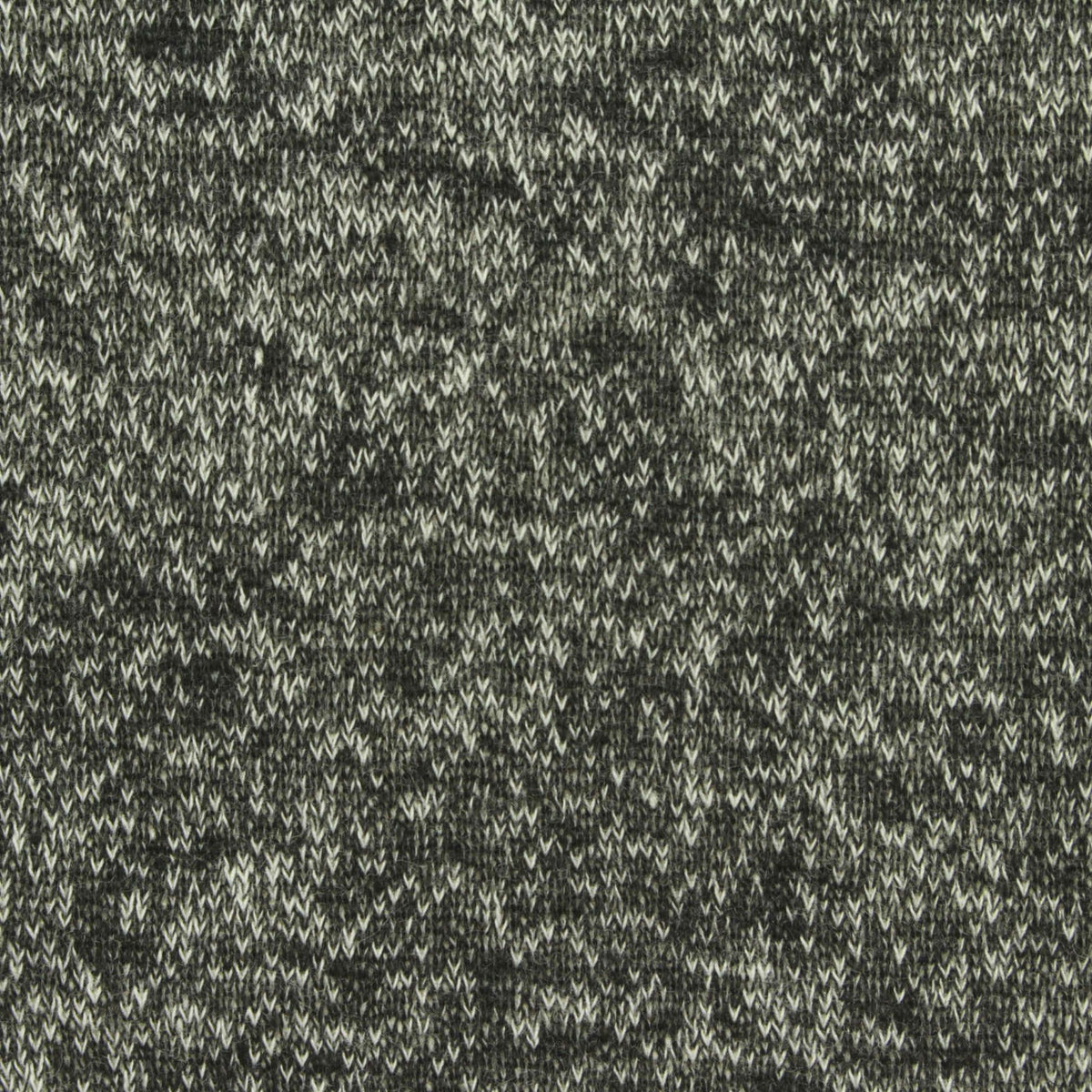 Black Marl French Terry, Cotton-Poly, 260 gsm