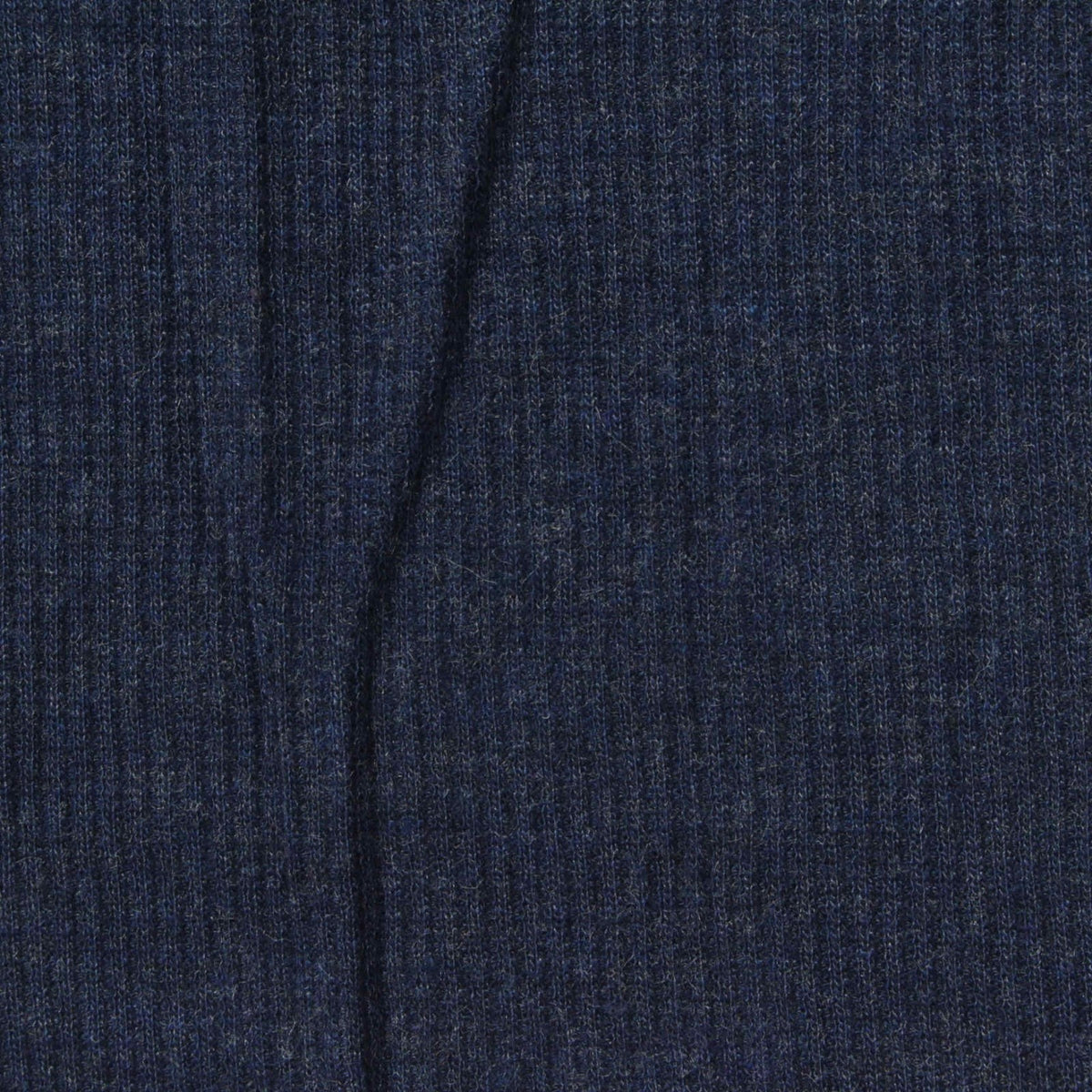 Dark Blue Marl Rib Knit, 150 gsm