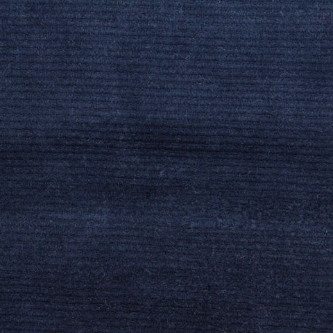 Cotton Polyester Stretch Velvet Fabric, 300 gsm, 130 cm — Navy