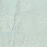 Blue Tone-on-Tone Floral Velvet, Cotton-Poly