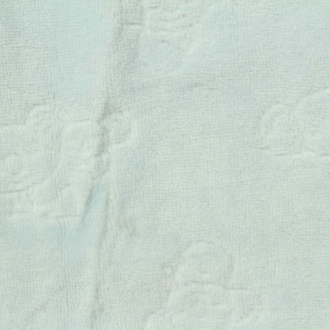 Blue Tone-on-Tone Floral Velvet, Cotton-Poly
