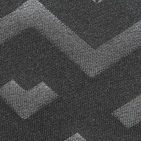Dark Grey Geometric-Chevron Scuba Knit, Polyester