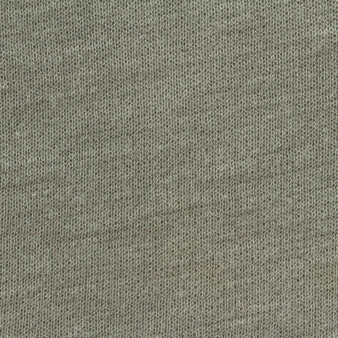 Grey-Green Heather Rib Knit, Polyester, 270 gsm