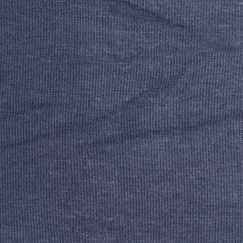 Polyester Cotton Scuba Knit Fabric, 240 gsm, 170 cm — Navy