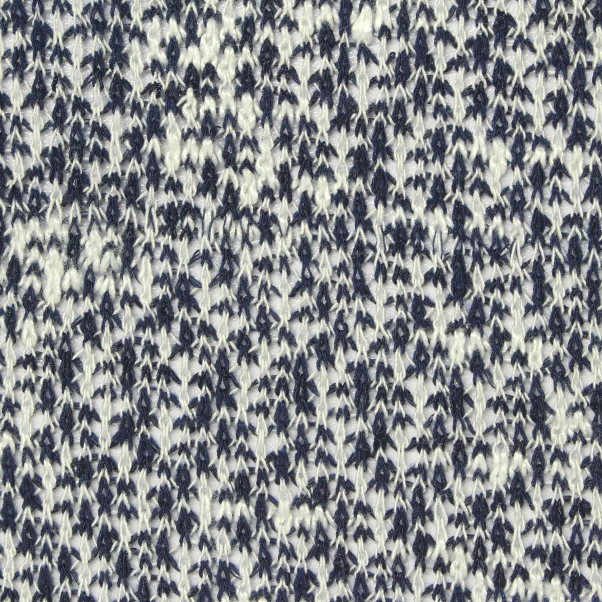 Navy Geometric Chunky Knit, Poly-Viscose, 180 gsm