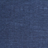 Blue Marl Rib Knit, Poly-Cotton