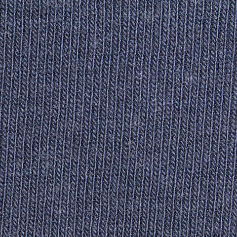 Heathered Blue Marl Rib Knit, Poly-Cotton
