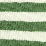 Green Horizontal-Stripe Rib Knit, Cotton — texture