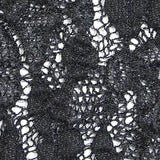 Black Floral Lace, Cotton — texture