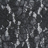 Black Floral Lace, Cotton
