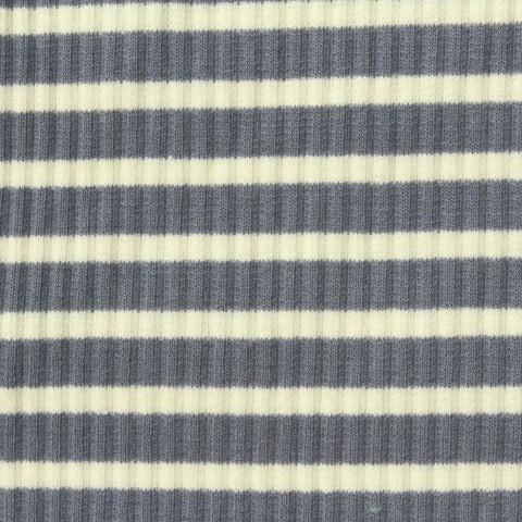 Grey Stripes Knit, Cotton-Poly, 290 gsm, 125 cm, ref EF-250773