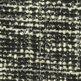Jacquard Polyester Metallic Stretch Bouclé Fabric, 350 gsm, 150 cm — Black