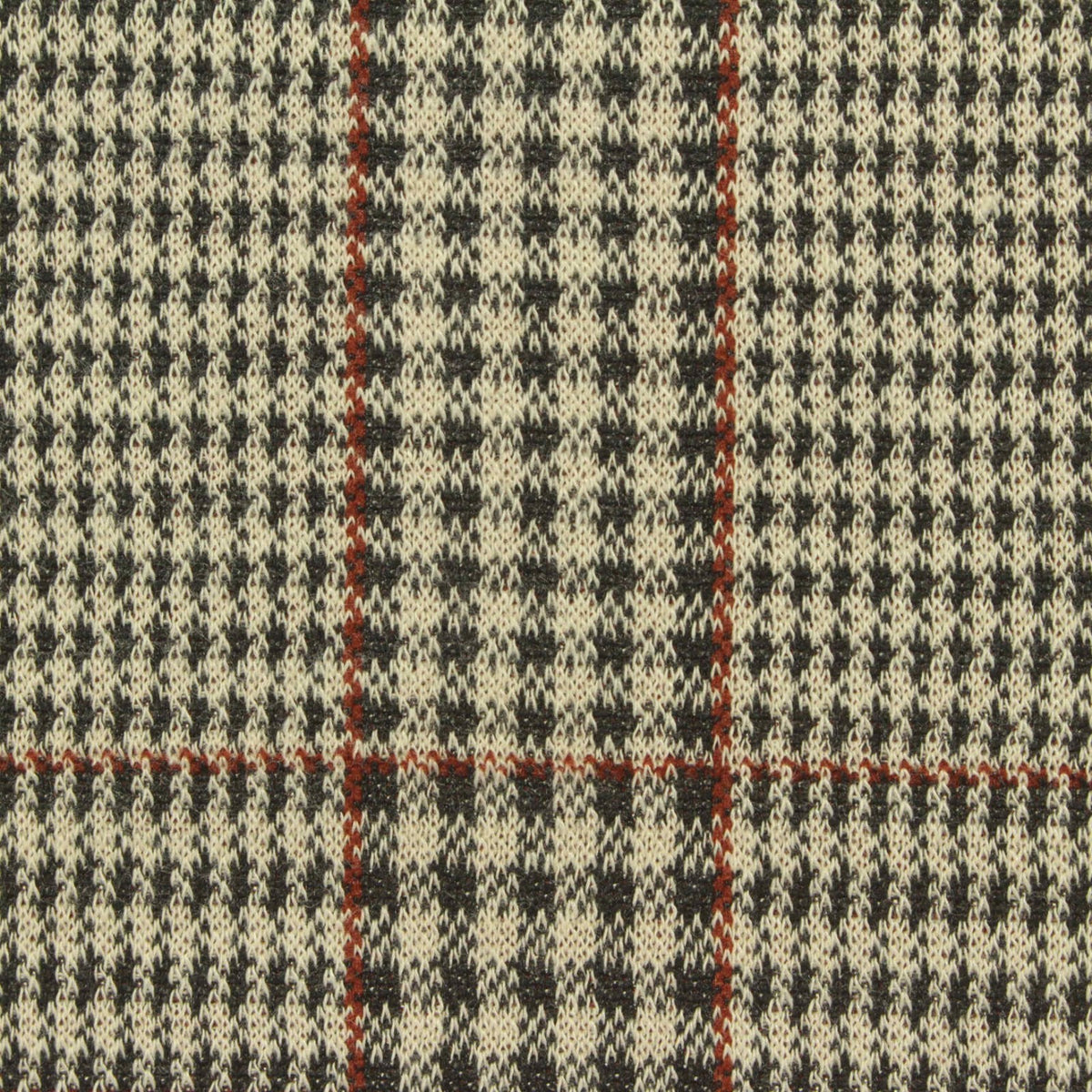 Black Houndstooth Jacquard, Polyester, 235 gsm