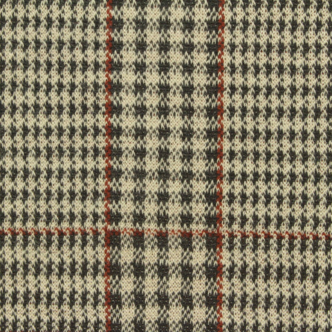 Black Houndstooth Jacquard, Polyester, 235 gsm