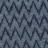 Blue Zigzag Jacquard, Poly-Cotton — texture
