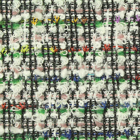 Black Flecked Bouclé, Polyester