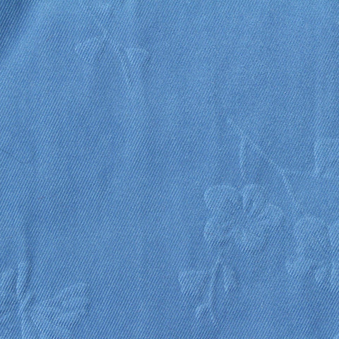 Blue Floral Jacquard, Polyester, 170 gsm