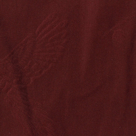 Burgundy Tone-on-Tone Floral Jacquard, Polyester