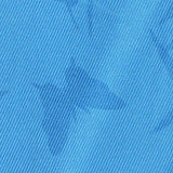 Blue Tone-on-Tone Leaf Jacquard, Polyester — texture