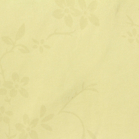 Pale Yellow Tone-on-Tone Floral Jacquard, Polyester