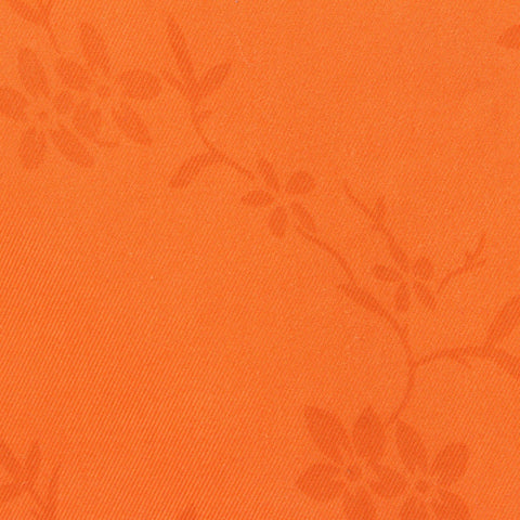 Orange Floral Jacquard, Polyester, 160 gsm, ref EF-250874
