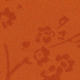Orange Tone-on-Tone Floral Jacquard, Polyester — texture