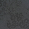 Dark Grey Tone-on-Tone Floral Jacquard, Polyester, 62 gsm