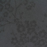 Dark Grey Tone-on-Tone Floral Jacquard, Polyester