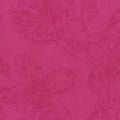 Pink Floral Jacquard, Polyester, 62 gsm