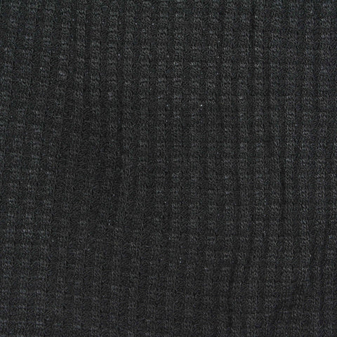 Dark Grey Marl Waffle Knit, Viscose