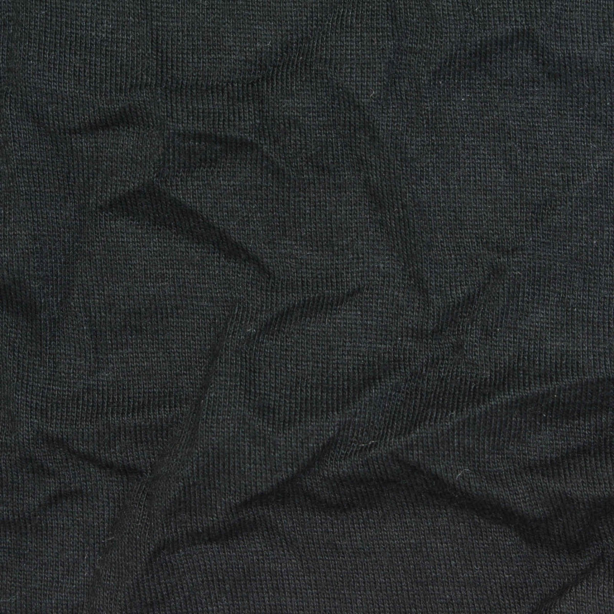 Cotton Polyester Jersey Knit Fabric, 130 gsm, 160 cm — Black