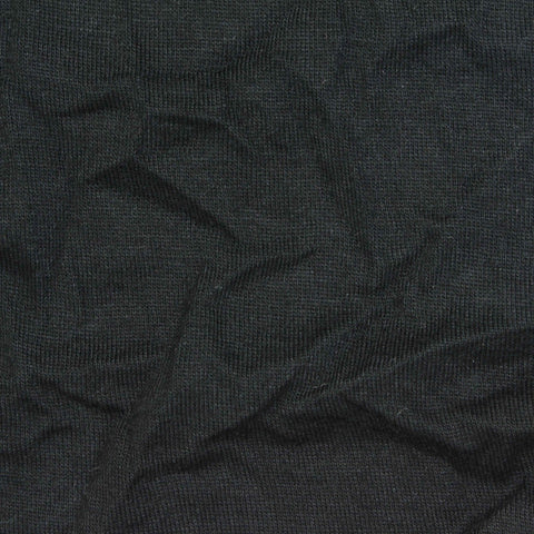 Cotton Polyester Jersey Knit Fabric, 130 gsm, 160 cm — Black