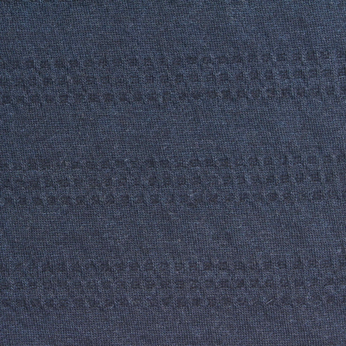 Dark Blue Horizontal-Band Jacquard, Poly-Cotton