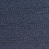 Dark Blue Horizontal-Band Jacquard, Poly-Cotton