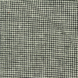 Black Houndstooth Woven, Linen-Cotton
