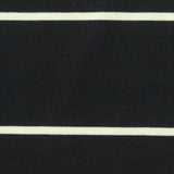 White Horizontal-Stripe Ponte Knit, Viscose-Nylon