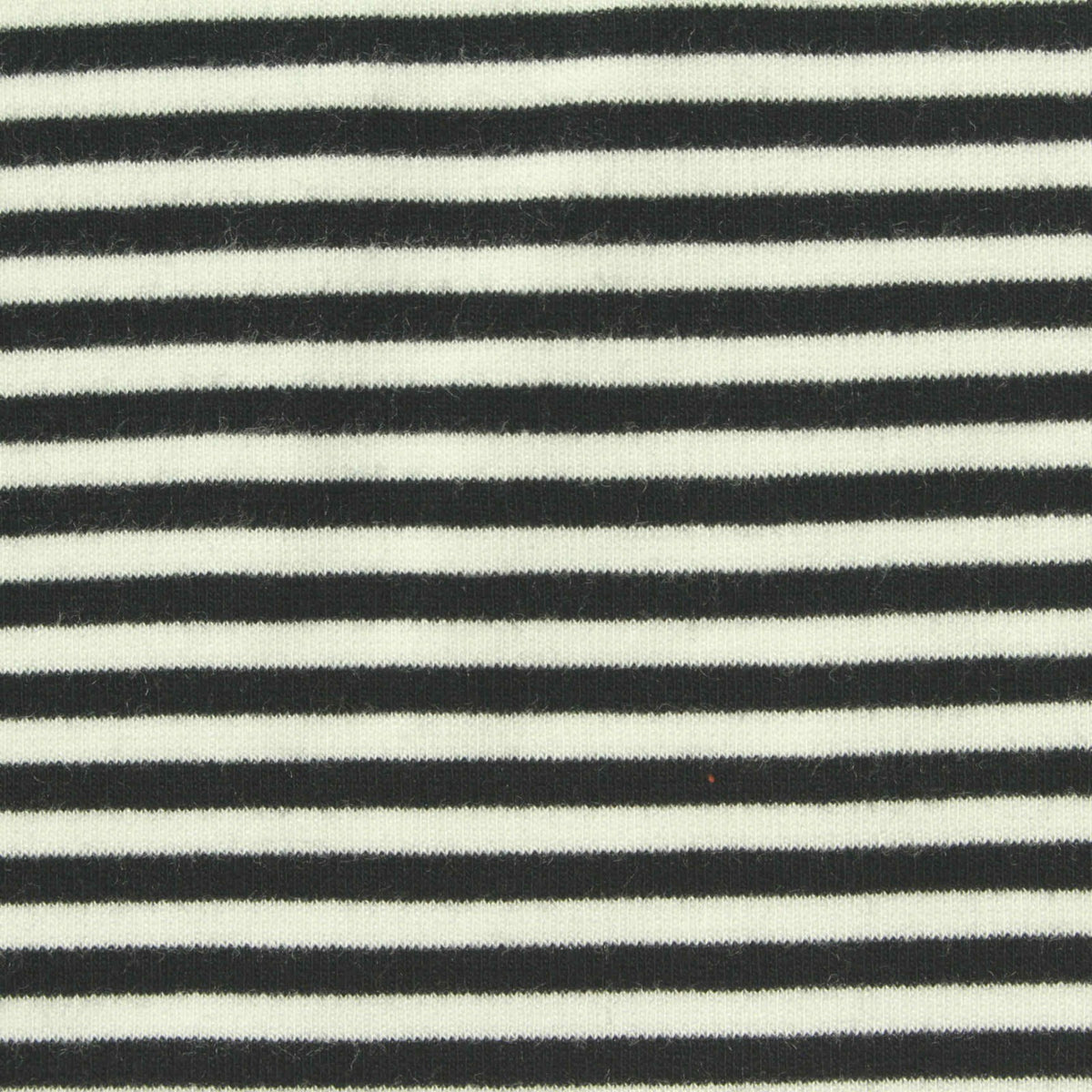 Black Horizontal-Stripe Ponte Knit, Viscose-Nylon, 285 gsm