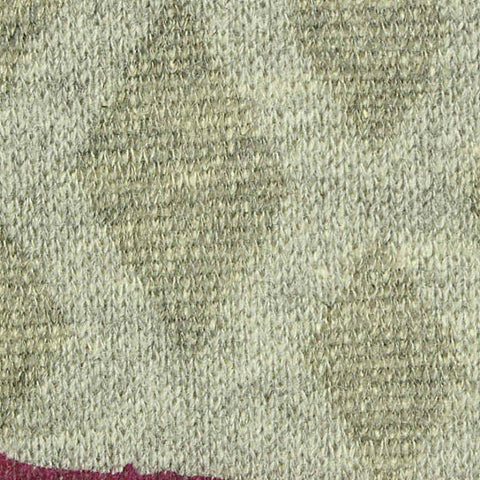 Burgundy Stripe French Terry, Poly-Cotton