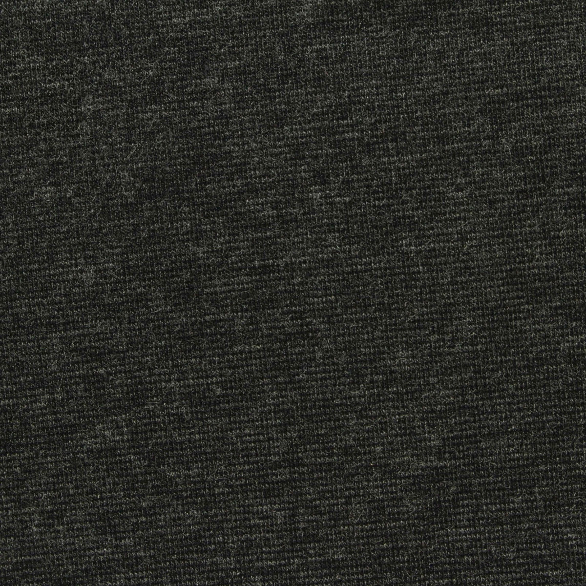 Dark Grey Marl Rib Knit, Poly-Viscose, 370 gsm