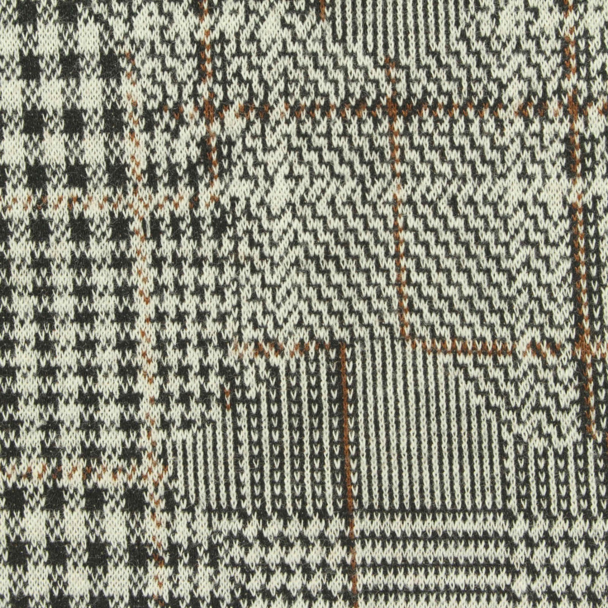 Black Plaid Jacquard, Poly-Cotton, 300 gsm, 150 cm, ref EF-251988