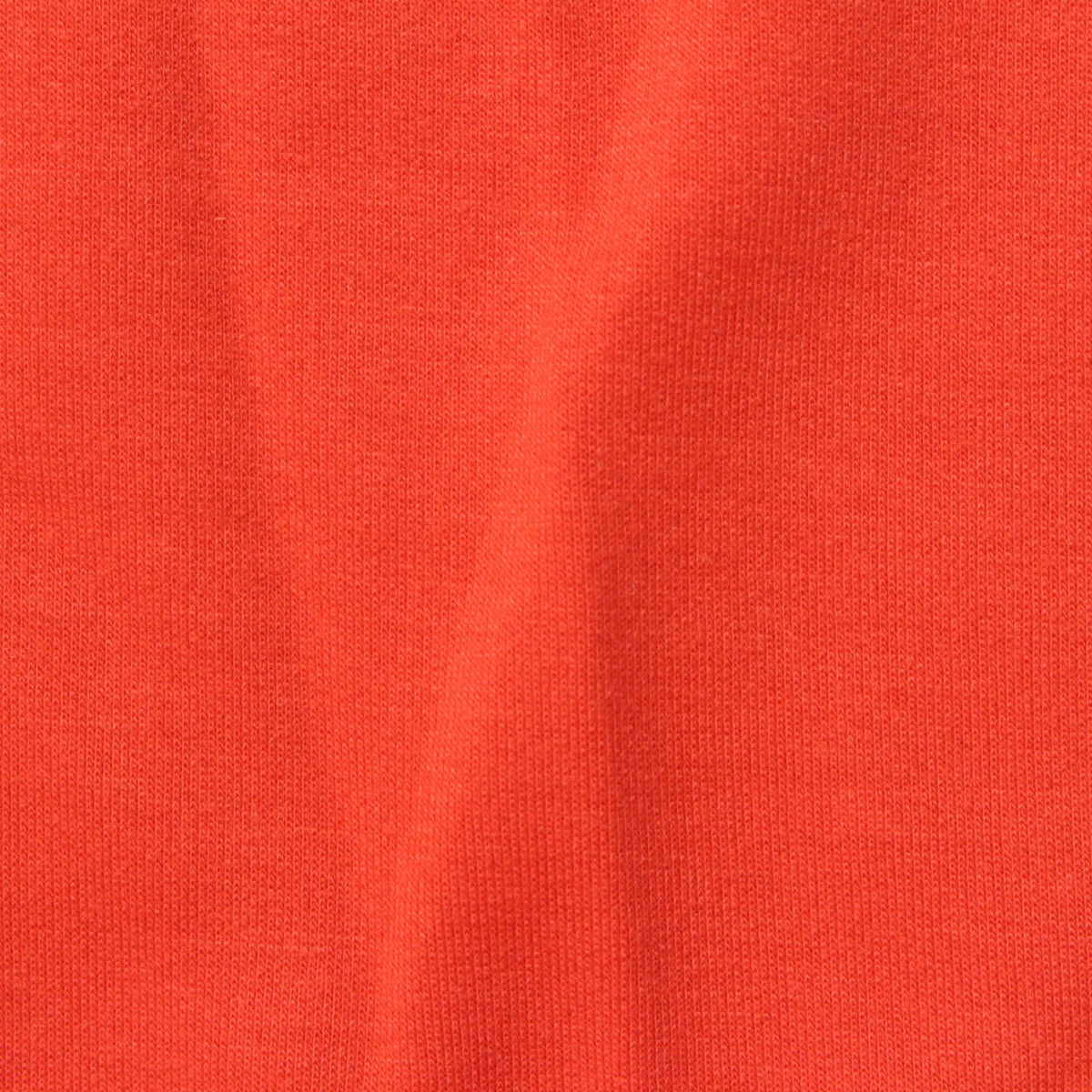 Polyester Viscose Stretch French Terry Fabric, 210 gsm, 160 cm — Orange