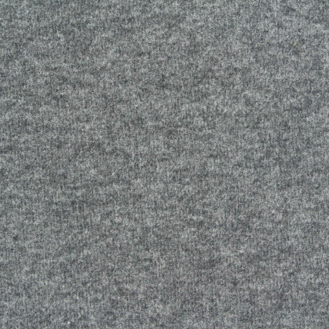 Grey Marl Rib Knit, Poly-Cotton, 270 gsm