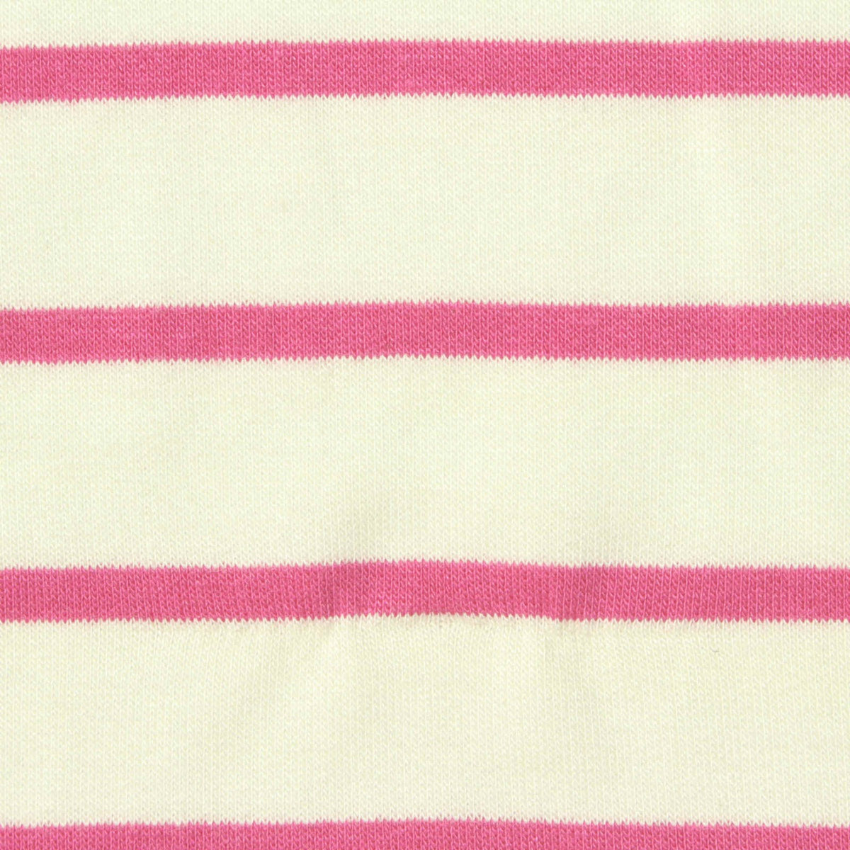 Pink Horizontal-Stripe French Terry, Viscose