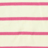 Pink Horizontal-Stripe French Terry, Viscose