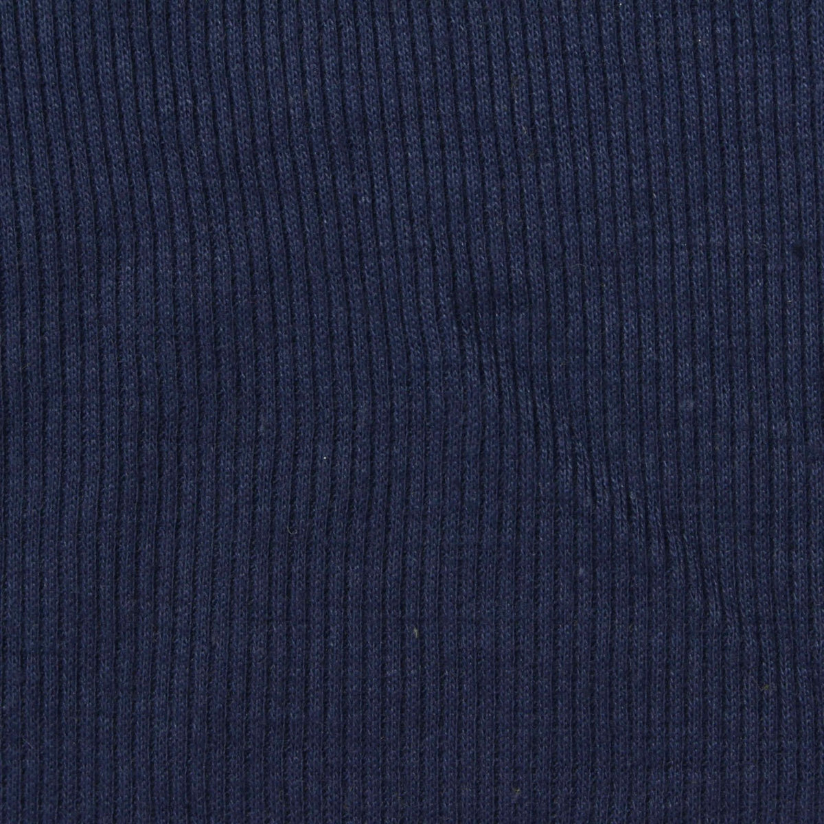 Polyester Cotton Stretch Rib Knit Fabric, 270 gsm — Navy